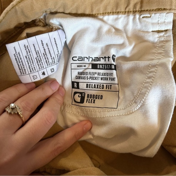 Carhartt 40x32 rugged flex relaxed fit canvas 5 pocket work pants - Picture 5 of 8